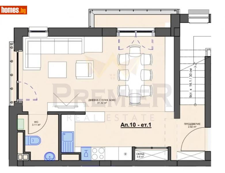 Мезонет, 188m² - Кв. Кръстова Вада, София - Апартамент за продажба - ИМОТИ ПРЕМИЕР - 115117153