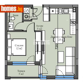Двустаен, 70m² - Апартамент за продажба - 115128521