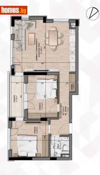 Тристаен, 95m² -  Люлин Център, София - Апартамент за продажба - Титан Пропъртис  - 115128625