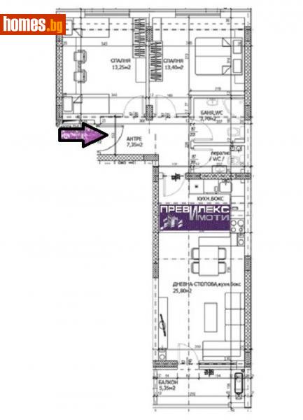 Тристаен, 95m² - Жк. Тракия, Пловдив - Апартамент за продажба - Превилекс имоти ЕООД - 115130148