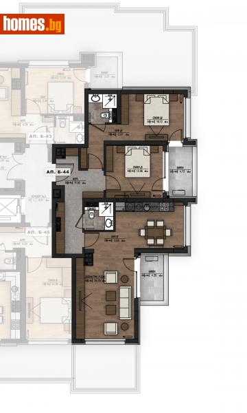 Тристаен, 132m² - Жк. Младост 1, София - Апартамент за продажба - Ирида - 115132049