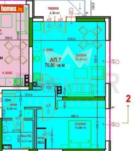 Двустаен, 77m² - В.з. Киноцентър , София - Апартамент за продажба - ИМОТИ ПРЕМИЕР - 115138004