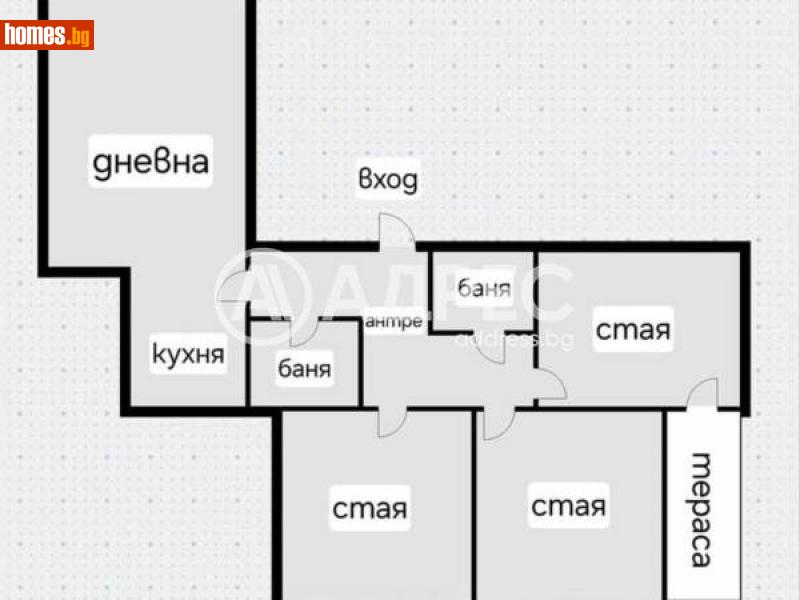 Многостаен, 135m² - Кв. Редута, София - Апартамент за продажба - АДРЕС НЕДВИЖИМИ ИМОТИ - 115147378