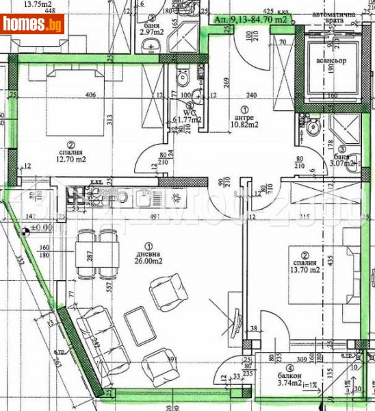 Тристаен, 101m² - Кв. Виница, Варна - Апартамент за продажба - Демос 2000 ООД - 115155925