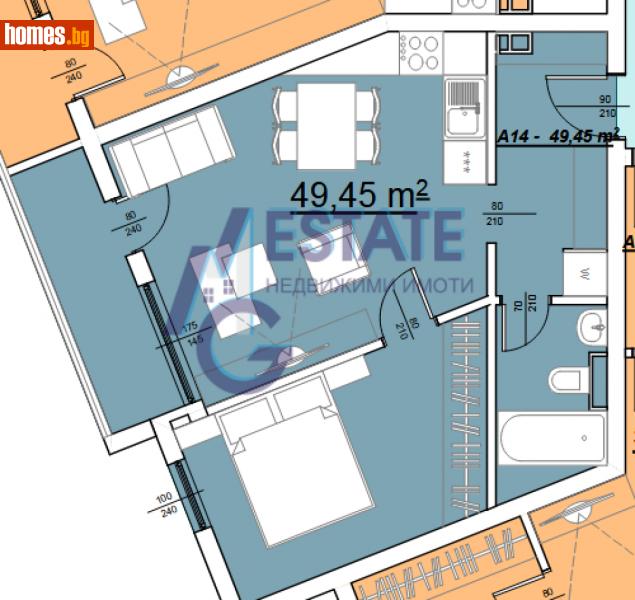 Двустаен, 55m² - С.Равда, Бургас - Апартамент за продажба - ЕМ ДЖИ ЕСТЕЙТ - 115156318
