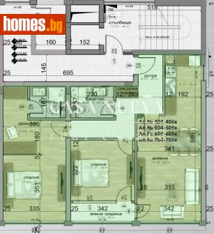 Тристаен, 108m² - Апартамент за продажба - 115159513