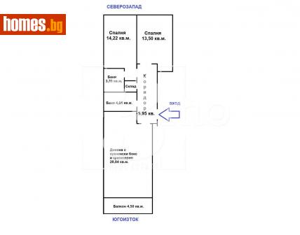 Тристаен, 112m² - Апартамент за продажба - 115164914