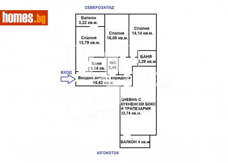 Четиристаен, 169m² - Апартамент за продажба - 115164921