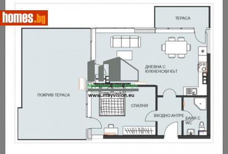 Двустаен, 115m² - Апартамент за продажба - 115166415