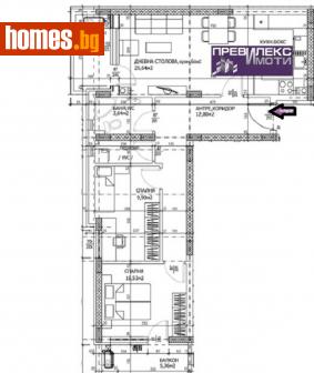 Тристаен, 103m² - Апартамент за продажба - 115166506