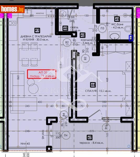 Двустаен, 85m² - Гр.Велинград, Пазарджик - Апартамент за продажба - Petrov Estate - 115173747