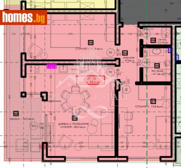 Тристаен, 116m² - Апартамент за продажба - 115173767