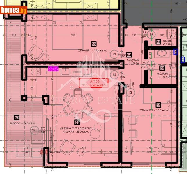 Тристаен, 116m² - Гр.Велинград, Пазарджик - Апартамент за продажба - Petrov Estate - 115173767