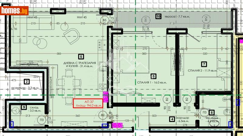 Тристаен, 110m² - Гр.Велинград, Пазарджик - Апартамент за продажба - Petrov Estate - 115173807