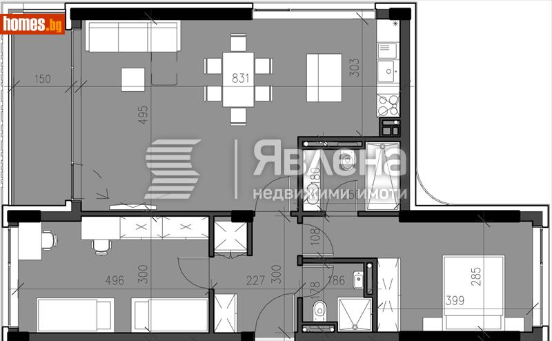 Тристаен, 113m² - Кв. Кършияка, Пловдив - Апартамент за продажба - ЯВЛЕНА - 115174963