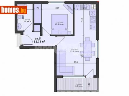 Двустаен, 61m² - Апартамент за продажба - 115193689