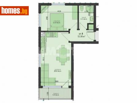 Двустаен, 62m² - Апартамент за продажба - 115193694