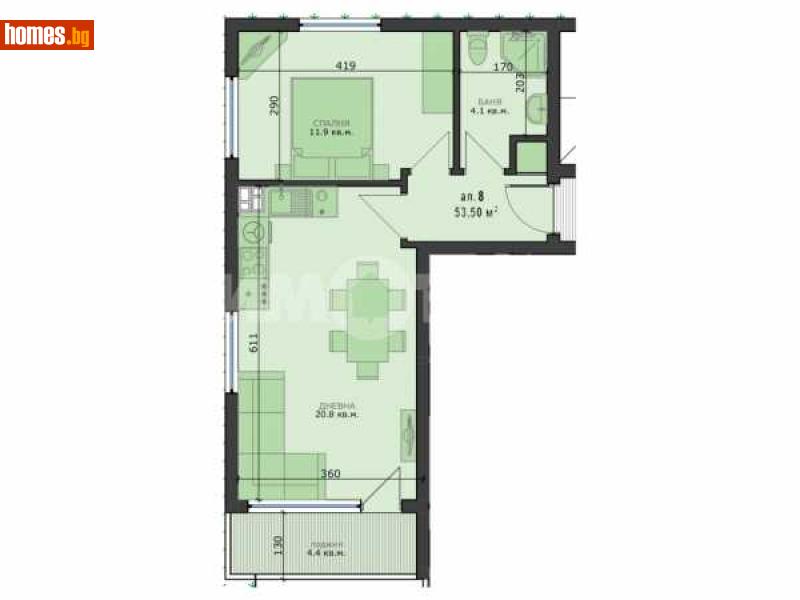 Двустаен, 62m² - Варна, Варна - Апартамент за продажба - ИМОТЕКА АД - 115193694