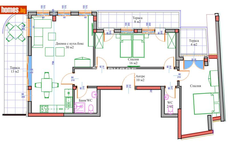 Тристаен, 148m² -  Център, Пловдив - Апартамент за продажба - КОНДОР НЕДВИЖИМИ ИМОТИ - 115196711