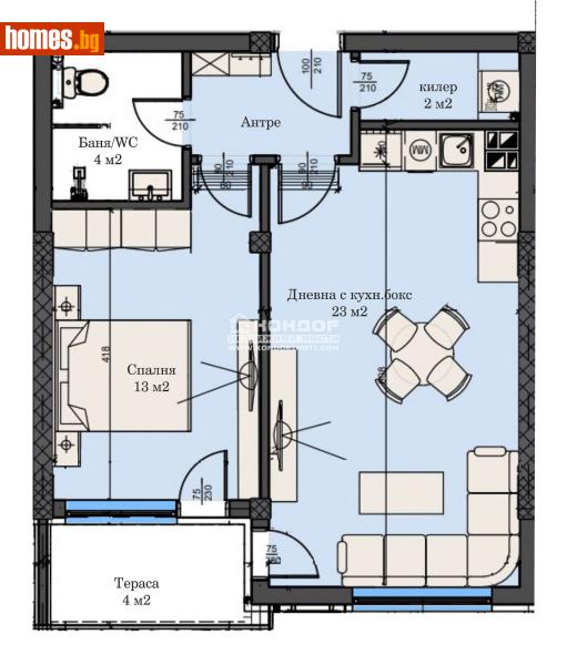 Двустаен, 66m² - Кв. Кършияка, Пловдив - Апартамент за продажба - КОНДОР НЕДВИЖИМИ ИМОТИ - 115211026