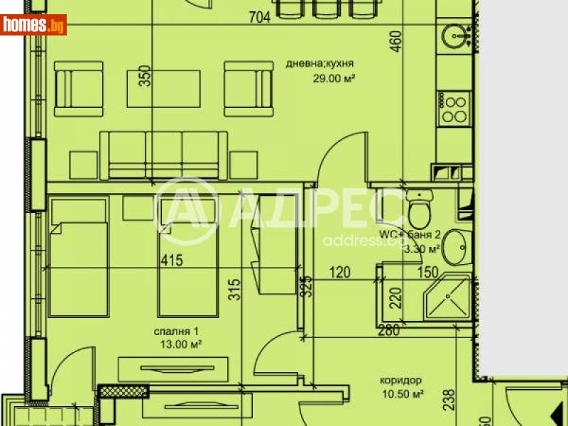 Тристаен, 106m² - Кв. Кършияка, Пловдив - Апартамент за продажба - АДРЕС НЕДВИЖИМИ ИМОТИ - 115241212