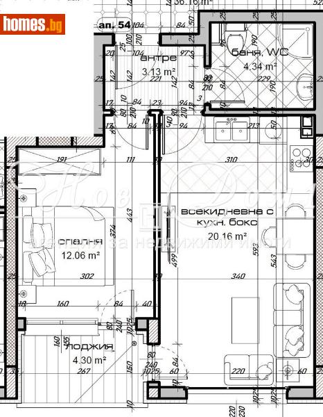 Двустаен, 64m² -  Кайсиева Градина, Варна - Апартамент за продажба - Нов дом 1 - 115244369