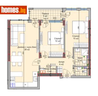 Тристаен, 103m² - Апартамент за продажба - 115271226