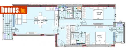 Тристаен, 121m² - Апартамент за продажба - 115271257