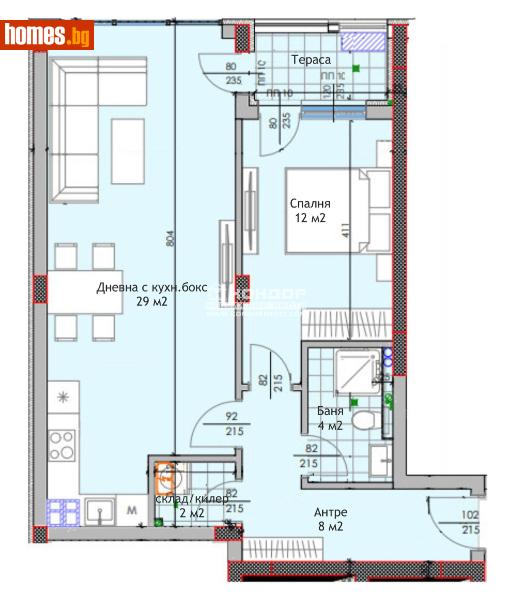 Двустаен, 82m² - Жк. Тракия, Пловдив - Апартамент за продажба - КОНДОР НЕДВИЖИМИ ИМОТИ - 115271281