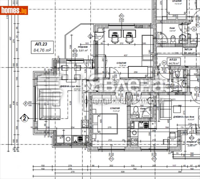 Тристаен, 98m² - Жк. Овча Купел 2, София - Апартамент за продажба - ЯВЛЕНА - 115281189