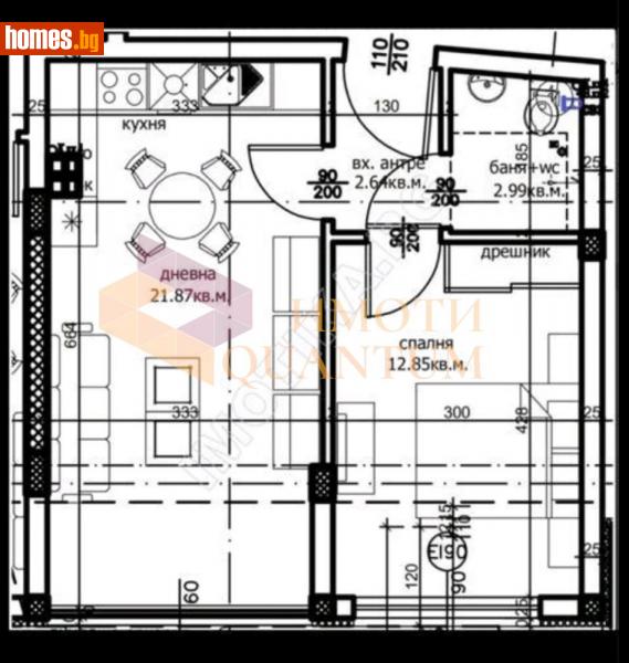 Двустаен, 58m² - Жк. Левски, Варна - Апартамент за продажба - АМАРА ИМОТИ - 115288860