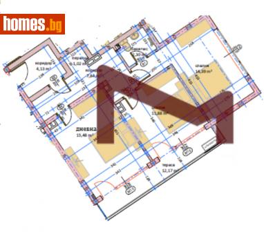 Тристаен, 87m² - Апартамент за продажба - 115295377