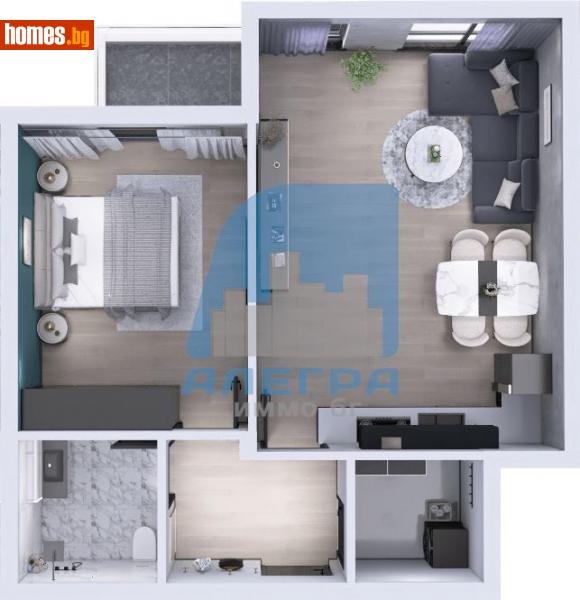 Двустаен, 75m² - Кв. Остромила, Пловдив - Апартамент за продажба - Alegra ImmoBG - 115308845