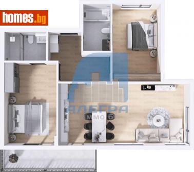 Тристаен, 109m² - Апартамент за продажба - 115308879