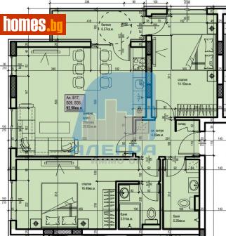 Тристаен, 112m² - Апартамент за продажба - 115308888