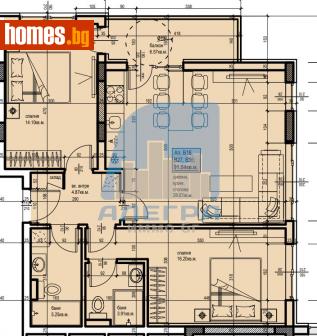 Тристаен, 111m² - Апартамент за продажба - 115308890