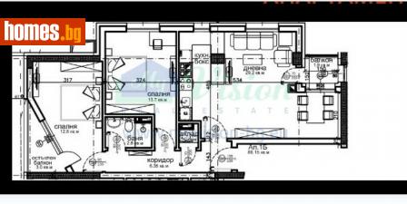 Тристаен, 96m² - Апартамент за продажба - 115311009