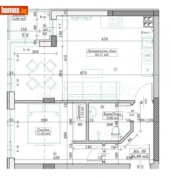 Двустаен, 65m² - Жк. Левски, Варна - Апартамент за продажба - Демос 2000 ООД - 115314776