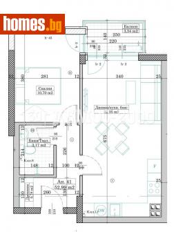 Двустаен, 62m² - Апартамент за продажба - 115314778