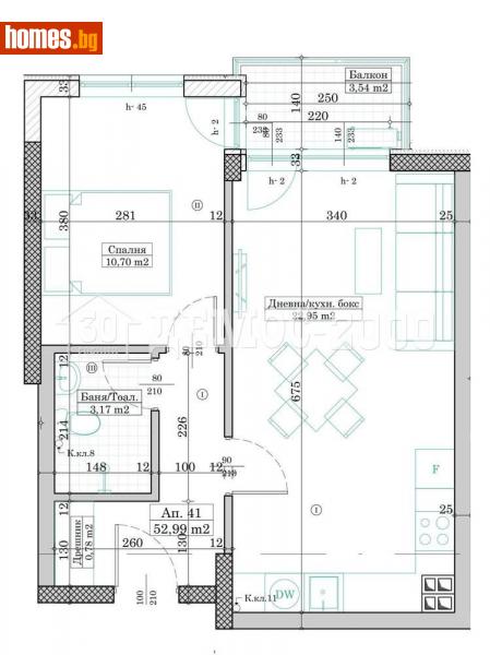 Двустаен, 62m² - Жк. Левски, Варна - Апартамент за продажба - Демос 2000 ООД - 115314778