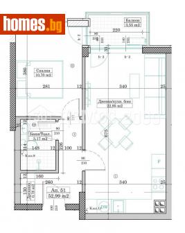 Двустаен, 62m² - Апартамент за продажба - 115314783