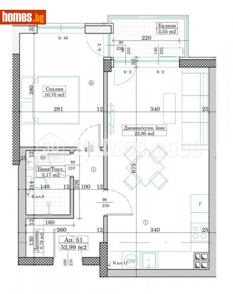 Двустаен, 62m² - Жк. Левски, Варна - Апартамент за продажба - Демос 2000 ООД - 115314783