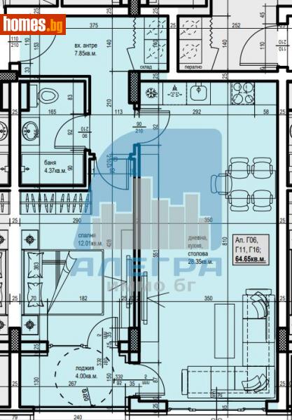Двустаен, 76m² - Жк. Христо Смирненски, Пловдив - Апартамент за продажба - Alegra ImmoBG - 115334600