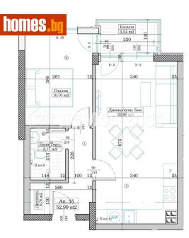 Двустаен, 62m² - Апартамент за продажба - 115348531