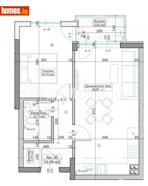 Двустаен, 62m² - Жк. Левски, Варна - Апартамент за продажба - Демос 2000 ООД - 115348531