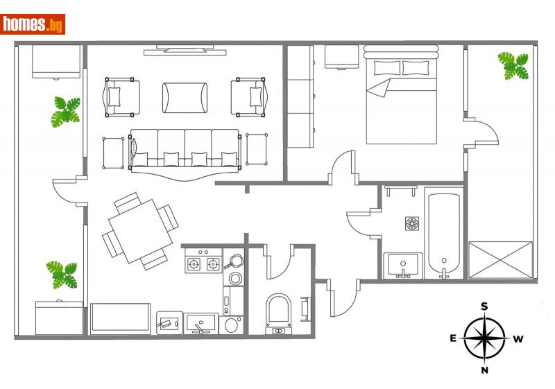 Двустаен, 73m² -  Оборище, София - Апартамент за продажба - Expert Estate Group - 115362307