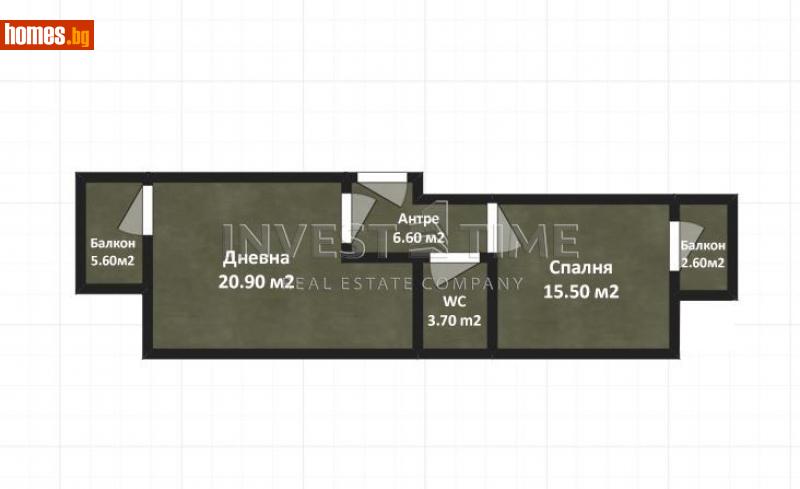 Двустаен, 72m² - С.Кранево, Добрич - Апартамент за продажба - Invest Time - 115362779