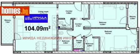 Тристаен, 128m² - Апартамент за продажба - 115384870