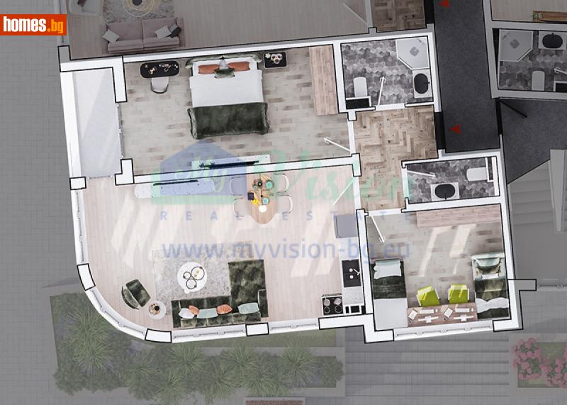 Тристаен, 110m² - Жк. Стрелбище, София - Апартамент за продажба - Myvision Real Estate - 115389367