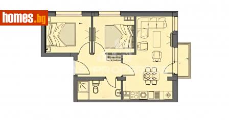 Тристаен, 72m² - Апартамент за продажба - 115395198